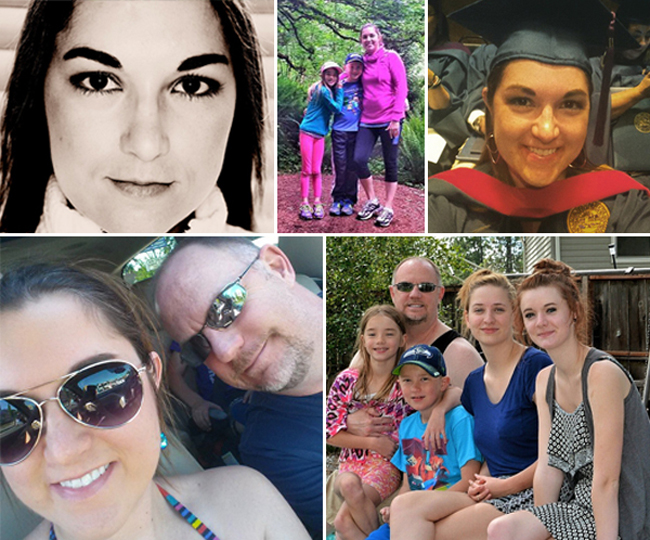 Bethany Luck-Hutson and family