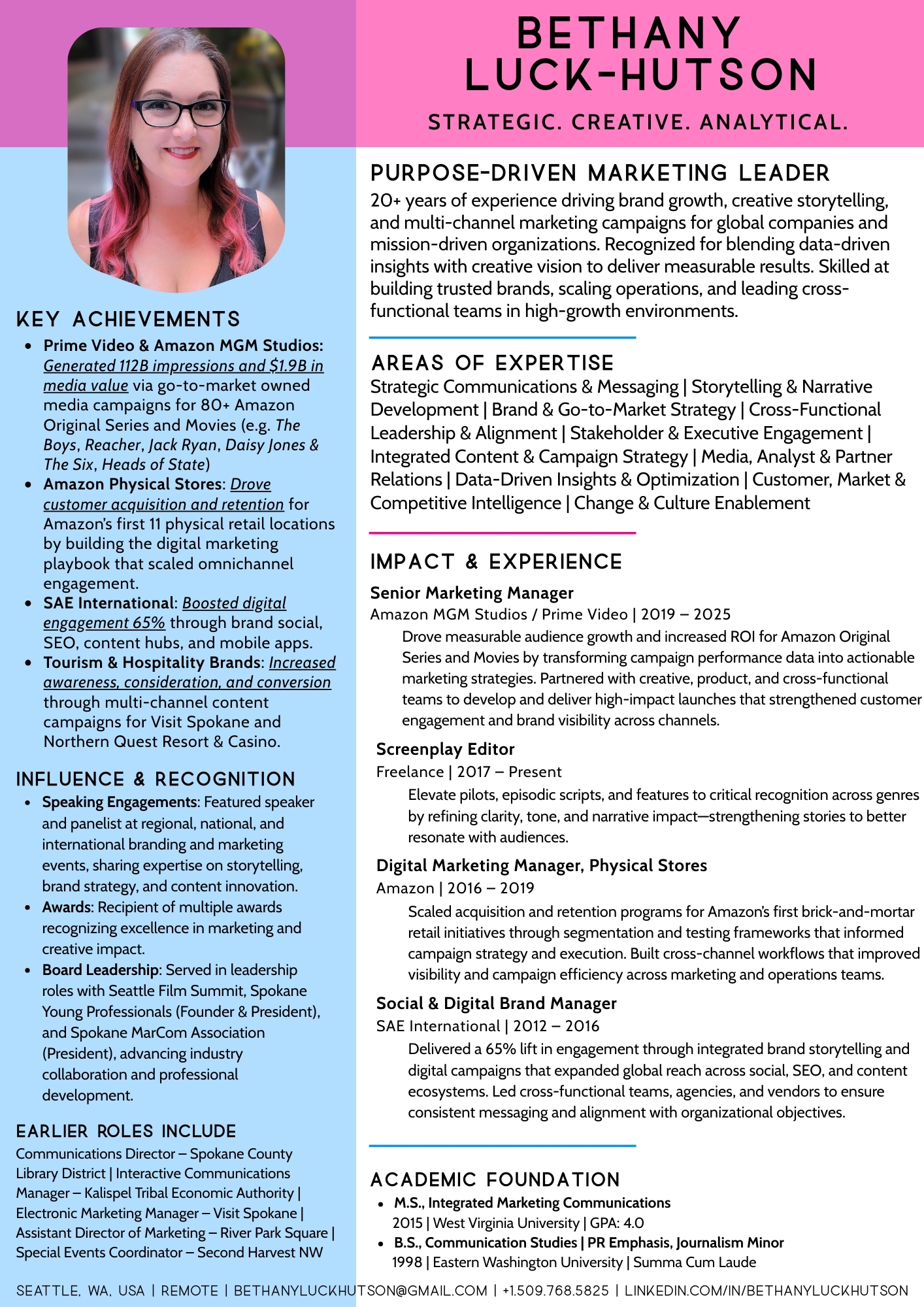 Bethany Luck-Hutson Resume